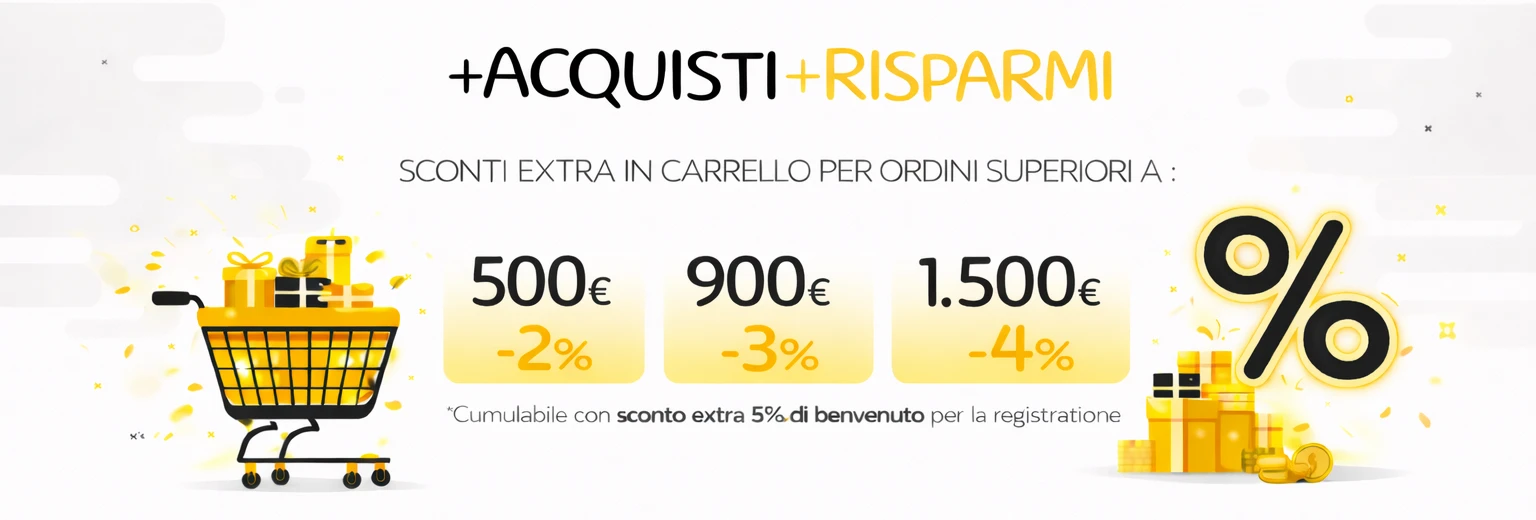 benvenuto registrazione  codice sconto 5%